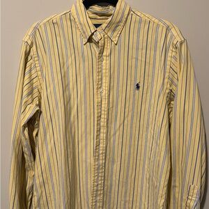 Ralph Lauren Yellow and Blue Striped Shirt